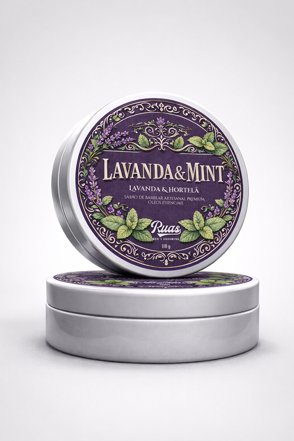Sabão de barbear Lavanda & Mint